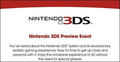 Nintendo 3DS Preview Event