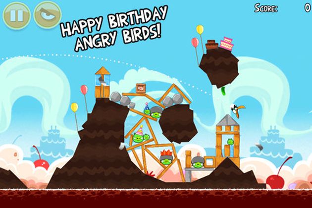 angry birds compleanno aggiornamento