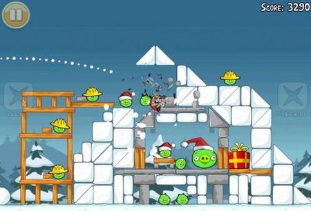 angry birds nuova versione natale