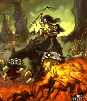 Brutal Legend art screen