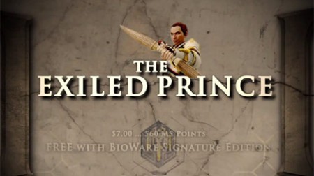 dragon age 2 dlc exiled prince