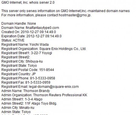 final fantasy type 0 square enix dominio web