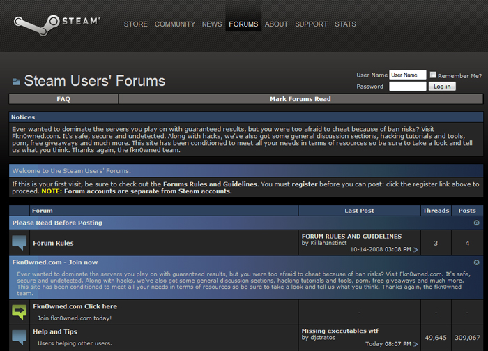 forum steam online attacco hacker