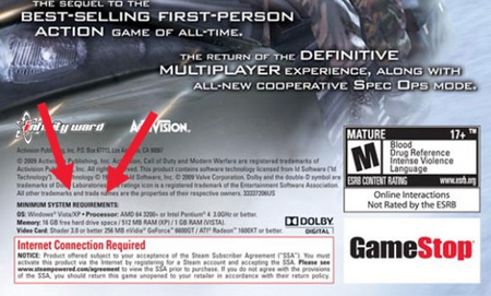 Modern Warfare 2 requisiti pc