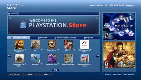 playstation network playstation store