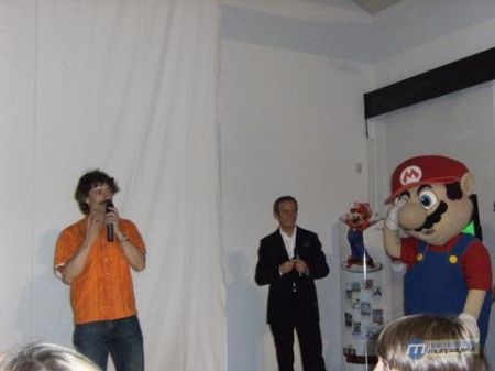 Anche Faso alla serata di presentazione di Super Mario Galaxy 2