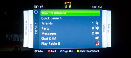 Xbox new experience - Quick Launch bar