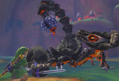 Zelda Skyward Sword, primo scontro con uno Scorpione Gigante