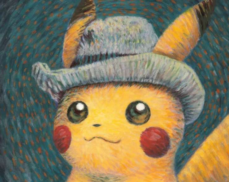 Carta Pikachu Museo Van Gogh