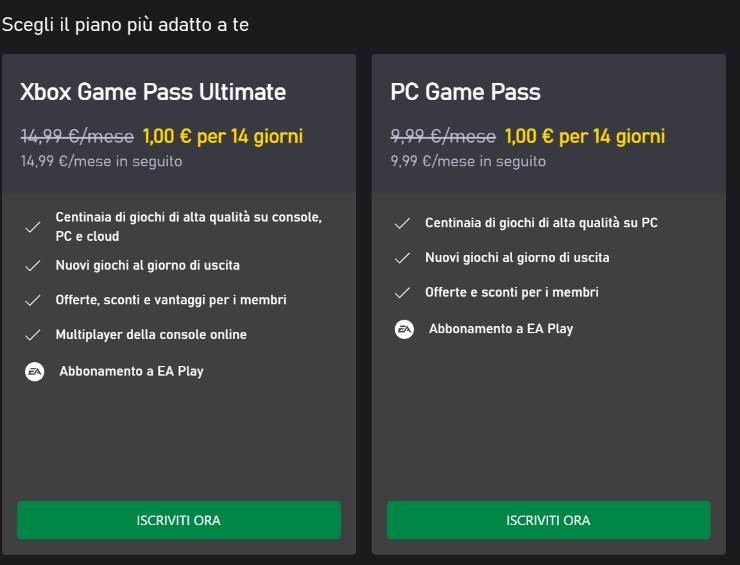 Offerta Game Pass Ultimate