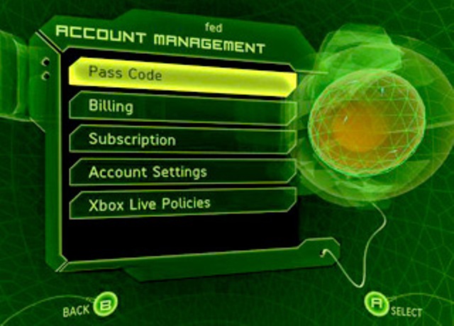 account xbox live sicurezza privacy password