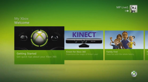 dashboard xbox 360 microsoft