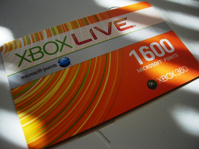 microsoft points xbox live microsoft