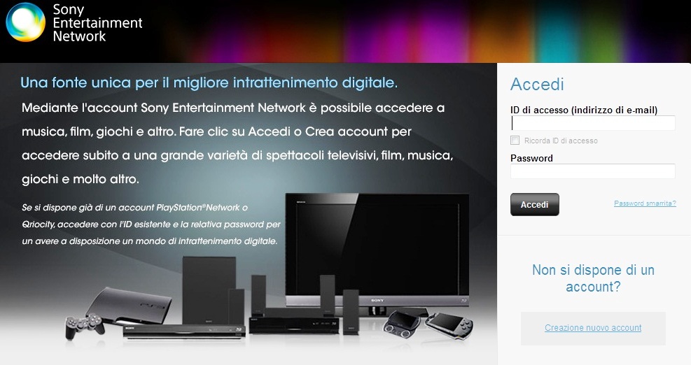 sony condivisione software playstation 3